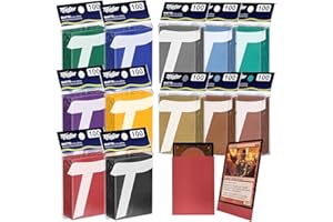 ‎TIOPLIOR 1200ct Sammelkartenhülle Perfekte Passform MTG Kartenhüllen Sportkartenschutz für Fotokarte, Standard TCG Karten Sleeve Fit für Magic Baseball Card 66 * 91 mm