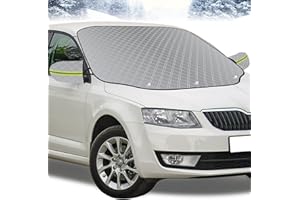 GADLANE Osłona przedniej szyby samochodu - Magnetyczna osłona przedniej szyby samochodu na zimę - Składana, bardzo gruba i wodoodporna - Na mróz, lód, śnieg, słońce - 145 x 118 cm