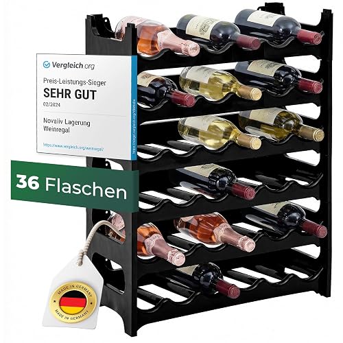 Novaliv Flaschenregal für 36 Flaschen