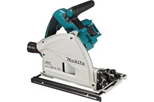 Makita dsp601zju Sega a Immersione (56 mm, con Bluetooth, Batteria, Senza Caricatore, in Makpac, 1200 Watt, 18 V), W, 18 V, Blu