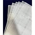 ProKart Plastic White Cross Stitch Canvas Sheet for Sewing/Embroidery New (11x10 inch) 6 Pieces