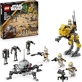 LEGO Star Wars 75431 327th Star Corps Clone Troopers Battle Pack - Collectible Toy incl. 4 Minifigures, 3 Battle Droid Figure