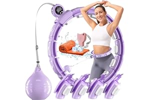 Sonkoloro Smart Weighted Hula Hoop for Adult Weight Loss with Body Tape Measure Attachment