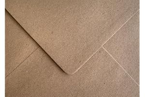 CRANBERRY 50 Pack C5 Kraft Envelopes 162mm x 229mm Gummed 110gsm – A5 Fit – Eco-Friendly Natural Brown