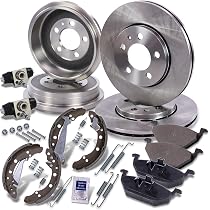 Kit De Freinage Essieu Avant ATEC - 2 Disques 258mm Ventilés + 4 Plaquettes, Compatible Dacia, Renault, Mercedes