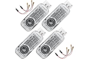ZOOTSING 4 pezzi proiettore luce logo per portiera auto, luci pozzanghere, luce di benvenuto compatibile con A6L A4L Q3 Q5 A5 Q7 A7 A3 A8 serie S6