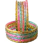 JPS Plain and Glossy Finished Raindrop Glass Bangles Set for Women & Girls | Traditional Ethnic Chudi for Wedding, Party & Regular- Set of 12 Pcs of O