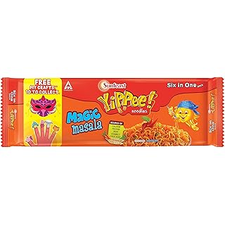 Sunfeast YiPPee! Magic Masala long, slurpy noodles six in one Pack, 420g.