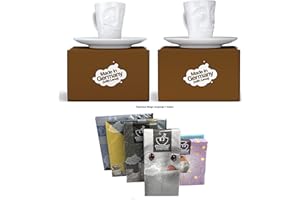 henger-mauk Fiftyeight Espressotassen Espresso Mug 2er Set + SERVIETTEN, 80 ml, VERGNÜGT+LECKER E Mugs 2