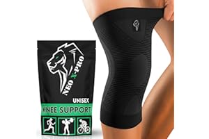 NEO X-PRO Rodilleras Menisco y Ligamento – Rodillera Deportiva de Compresión Elástica – Rodillera Running para Deporte y Gym – Hombre Mujer – Knee Support – Joelheira (Negro, M)