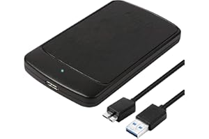 Lyntex 500GB Black External Portable Hard drive USB 3.0 super fast transfer speed for use with Windows PC, Apple Mac, Smart tv, XBOX ONE & PS4 (500GB)