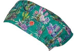 Pilucaps, Gorro quirófano pelo largo modelo CACTACEAE unisex ajustable con goma para mujer y hombre 100% algodón