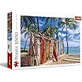 Trefl Waikiki Beach Hawaii - 1000 Piece Jigsaw Puzzles for Adults & Children Aged 12+ Surf Boards & Palm Trees Puzzle