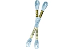 filati italiani matassina Mouline DmC 25, (8m/8,7yd) per Ricamo a puntocroce (800 - Azzurro)