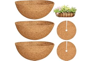 EHDWXVZM 3 Inneneinsätze für Hängekörbe, 2 Einsätze mit runden Löchern, Einsätze für hängende Blumentöpfe, Einsätze für Wandblumentöpfe, Pflanzeneinsätze für Hängekörbe, Einsätze für Blumentöpfe