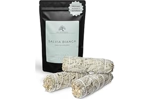 Incensera Salvia Bianca da Bruciare – 3 Confezioni Naturale Sciamanica per Purificazione, Armonia ed Energia Positiva