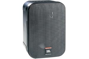 JBL Control One Set di 2 Altoparlanti a Due Vie, Casse Studio Monitor con Design Compatto, Incluso Kit per Montaggio a Parete, Woofer 10 cm e Tweeter 1,2 cm, 200 Watt di Picco, Cromato, Nero