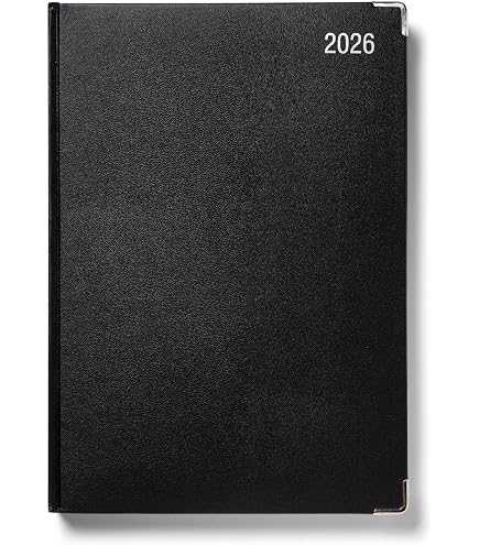 Letts Rhino A5 Day per Page with Appointments 2026 Diary Black
