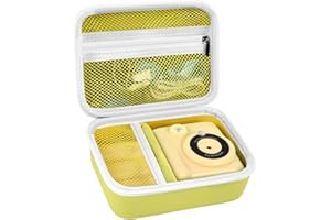 Againmore Bolsa de cámara para niños compatible con GREENKINDER/para Uleway/for Gofunly/para cámara digital NUOTUN. Caja de almacenamiento para cámara instantánea, amarillo, Funda para cámara