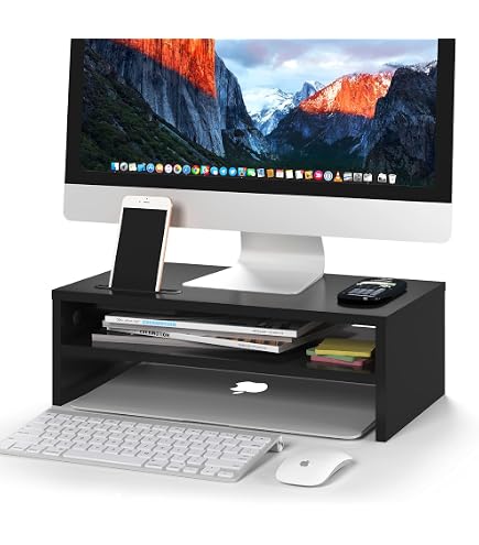 Support Bureau Inclinaison Rotation Support PC Écran RICOO - Bras Articulé Pour Moniteur 13-29 Pouces, VESA 100x100, Noir Support Moniteur Réglable