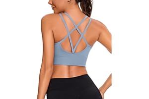 Leversic Reggiseno Sportivo Donna Top Sportivo Donna Reggiseno Scollo a V Imbottito Reggiseni Senza Ferretto Top Palestra Donna Fitness per Yoga Jogging Gym S-XL