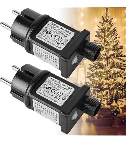 4 stuks 31 V led-voeding, voeding 31 V stekker voor lichtsnoer, IP44 transformator, stekker met timerfunctie voor kerstverlichting, gloeilampen, led-transformator, driver voor laagspanning-led-adapter