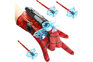 ZAZOOT 1 Set Spiderman Web Shooter, Spider Launcher Handschuhe, Spiderman Spielzeug,Handschuhe Kinder, Spiderman Web Shooter