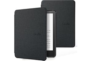 LIFEANT Custodia in tessuto per Kindle 2022, compatibile con i dispositivi di 11a generazione, custodia magnetica ad accensione/spegnimento automatico, modello 2022, nero, con supporto pieghevole