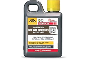 FILA Surface Care Solutions STONEPLUS, Protettivo per Pietra Impregnante Ravvivante ad Azione Antimacchia, 375ml
