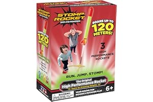 The Original Super High Performance Stomp Rocket -3 Rockets and Rocket Launcher-Outdoor Rocket Toy Gift for Boys and Girls Ages 9 Years and Up-Great for Outdoor Play with friends in the backyard&parks