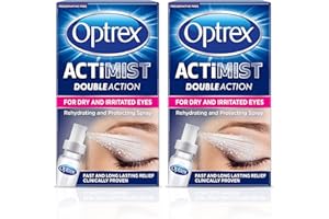 Optrex ActiMist 2-in-1 Dry and Irritated Eye Spray, Soothing for Itchy Dry Tired Eyes, 10 ml (Pack of 2)
