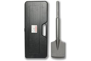 WERHE ® Professional SDS Max Dłuto łopatkowe 110 x 410 mm Uchwyt SDS Max 18 mm do wiertarki Dłuto do młotowiertarki Plastikowa walizka