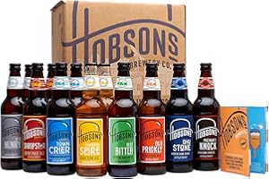Hobsons Mixed English Real Ale & Beer Gift Set - Mixed Taster Selection - 12 x 500ml Bottle Pack - Premium Beer by a Craft UK Brewery