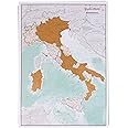 Mappa Italia grattare e idee regalo - 42 x 59 cm - Maps International - Da più di 50 anni nel settore delle mappe - Dettagli 