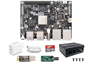 WAYPONDEV VisionFive2 Open Source RISC-V AI Linux Single Board Computer, Quad-core StarFive JH7110 64 bit CPU, LPDDR4 8 GB RAM, Dual Gigabit Network M.2 M-Key Port, Support Debian OpenCL3.0 (con WiFi 6 dongle)