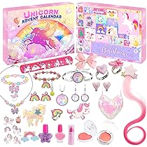 WEVOL Calendrier De L'Avent Bijoux 2025 Fille, 24 Surprises
