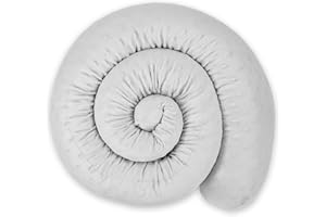 TOTSY BABY Paraspifferi porta isolante 200 cm - Salsicciotto sottoporta e finestra antivento decorativo Ideale per ingresso casa finestre e cuscino per cameretta bambini Grigio Chiaro