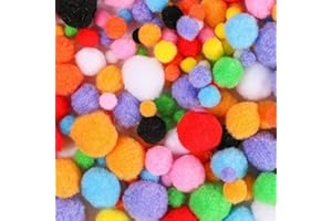 Adeteu Pompons zum Basteln, 1000 Stück 1-3cm Bunt Mini Pompons, Mini Pom Poms für Handwerk Herstellung, Pompons Bälle für Ostern, Weihnachten, Kinder, Bunte Pompons für Lustige DIY Kreative Handwerk