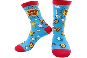 ZEACKUQ Geschenke für Mama und Papa Lustige Socken, Geschenke für Frauen Männer Muttertagsgeschenk Vatertagsgeschenk Happy Birthday Socks