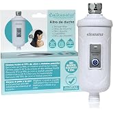 Alkanatur RainDrops Shower and Bath Filter 30.000L for Hair and Skin | Filtration 30000 Liters Sulfite Free Calcium Certified