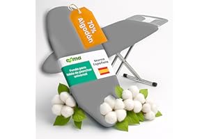 EXMA Funda Fundar de Tabla Planchar Ajustable - Plancha Universal Ajustable - Mesa Plancha - 140x50 - Gris Aluminio