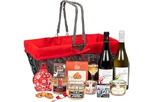 DUCS DE GASCOGNE - Panier Gourmand "L'Authentique" - Comprend 10 produits dont un bloc de foie gras et deux vins - Spécial Cadeau (909230)