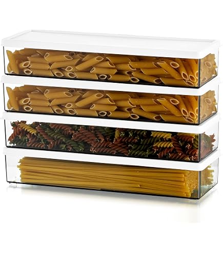 PantryStar - 3 contenitori per alimenti, medi, con coperchio, ermetici, 3,6 L, farina, zucchero, la conservazione di accessori cottura in forno e cibi secchi, plastica priva BPA, l'organizzazione