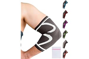 360 RELIEF Tutore Epicondilite Gomito Per Uomini e Donne - 1 Pacchetto Gomitiera Per Tendinite, Tennis, Giocatore Di Golf - Compressione Gomitiera Per Destra/Sinistra Manicotto Con Lavanderia Borsa