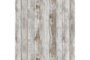 Hode Vinilo Madera Vintage Adhesivo para Muebles Papel Pintado Madera Autoadhesivo Impermeable Decorativo Vinilo Forrar Rollo para Cocina, Armario, Puerta, Mesa (30cm X 2m)