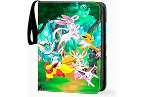 LUTANDI Karten Sammelalbum für Pokemon Karten 50 Seiten 400 Kartenkapazität,Karten Sammelalbum,Sammelmappe Karten,Sammelalbum für Karten,Geschenk Kinder