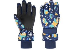 QKURT dziecięce rękawiczki narciarskie, rękawice narciarskie Zimowe rękawiczki dla dziewcząt i chłopców dla chłopców 4-13 lat Sanki snowboard Jazda na rowerze Jazda na rowerze Bieganie i zajęcia na