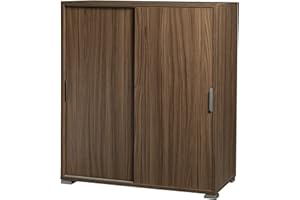 MeMi Me204NOC ante scorrevoli. Scarpiera.mobiletto . Gia' montato, Legno, Rovere Sonoma, misure 75 x 85 x 38 CM