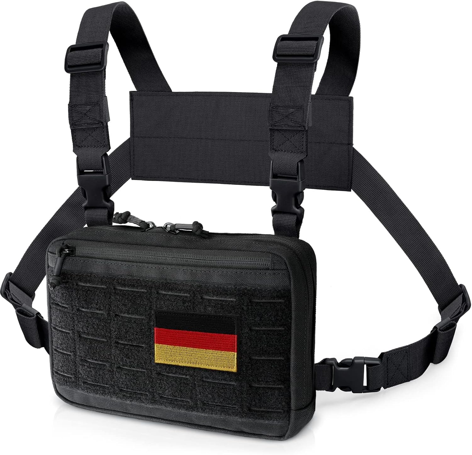 WYNEX Táctica Pecho Rig Corte Láser Molle Pouch Utilidad Recon Kit