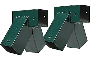 LITTLE DUCK BEAR LTD Little Duck Bear Pair (2) of 100 Degrees Oblique Swing Brackets For 90X90 Square Timber For Children's Swing Frame.